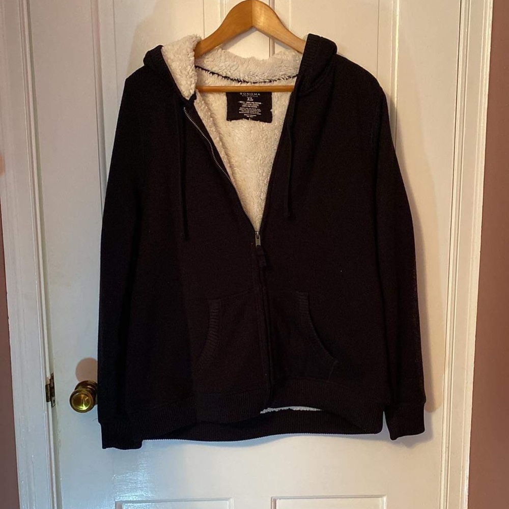 Black zipper hoodie